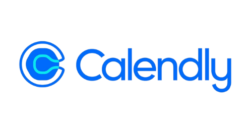 Calendly logo with a blue circular C emblem to the left.