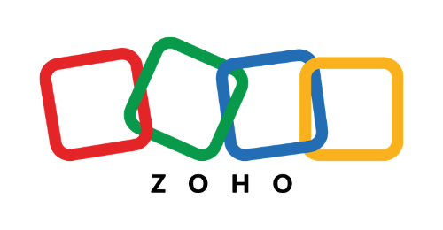 Four rounded squares in red, green, blue, and yellow interlock to form a chain on a black background.