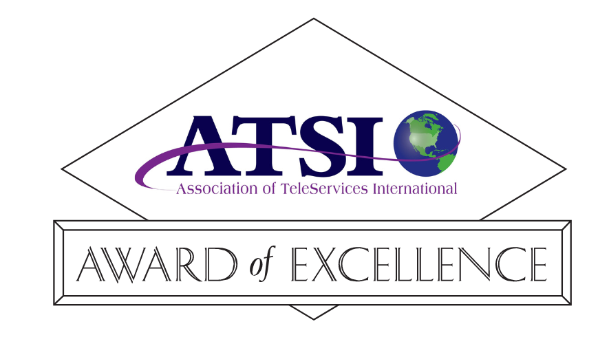 ATSI Award of Excellence logo for the Association of TeleServices International.